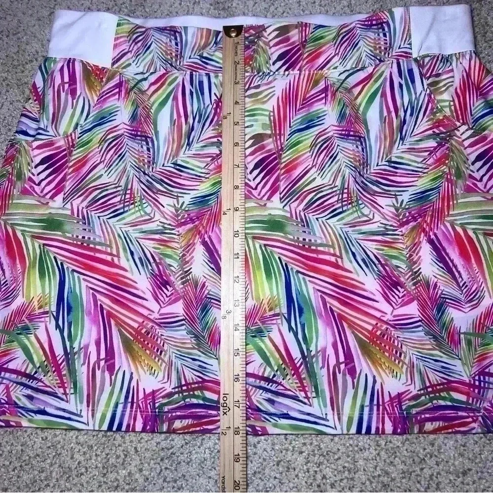 Reel Legends Athletic Pickleball Pull On Skort Skirt w/ Shorts Pockets 1XL